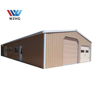 Cheap steel workshop and garage shed combination